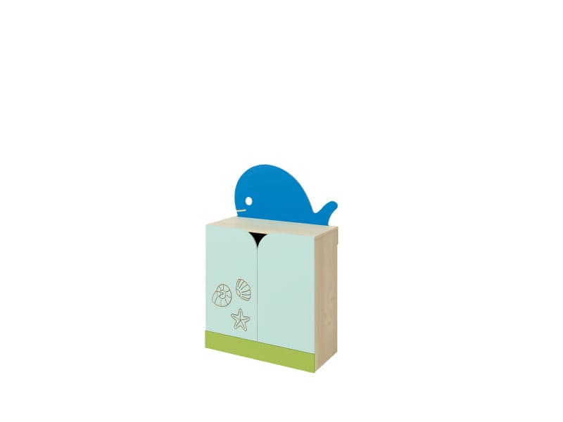 Armoire à baleine-vague