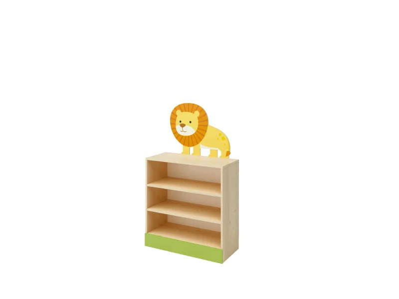 Étagère lion-jungle