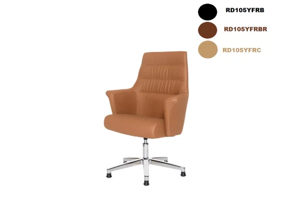 FERRE Chaise d’invité Marron Doux