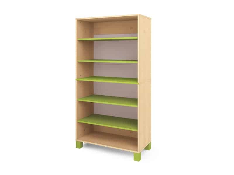Grande armoire verte avec étagères Fresh
