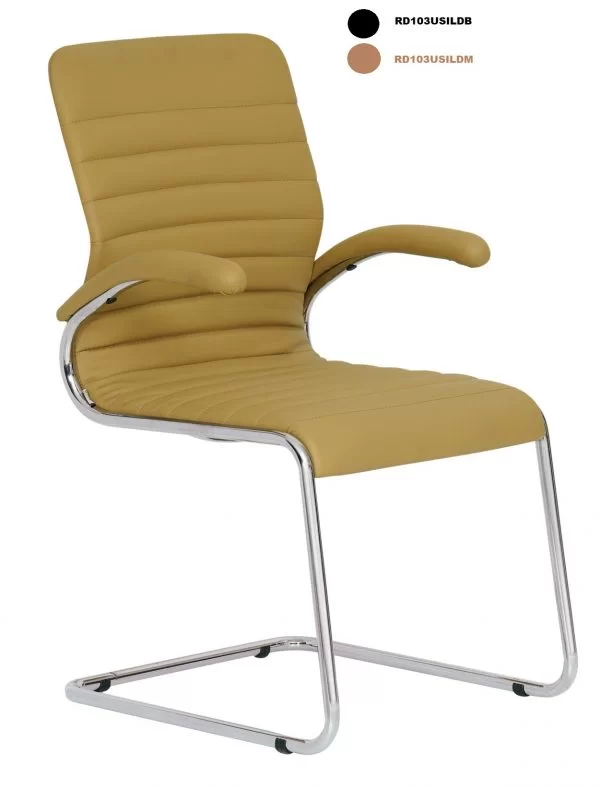 SILVIA Chaise d’invité Camel