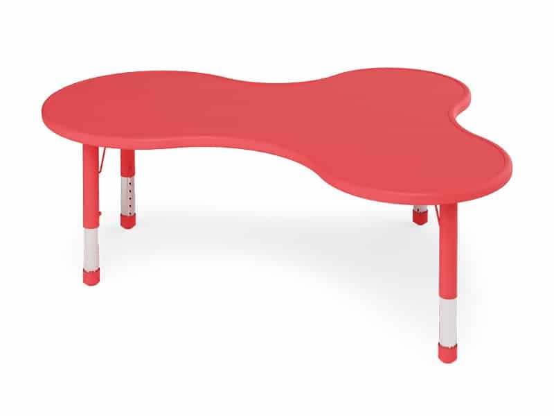 Table papillon îlot rouge
